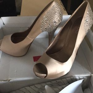 Aldo Peep Toe Platform Bling
